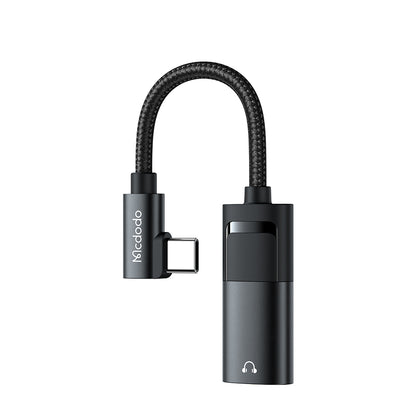 Adaptor Audio USB-C - USB-C / 3.5mm McDodo CA-1880, Negru