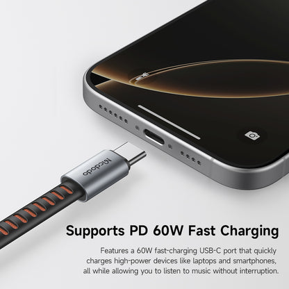 Adaptor Audio USB-C - USB-C / 3.5mm McDodo CA-3120, Gri