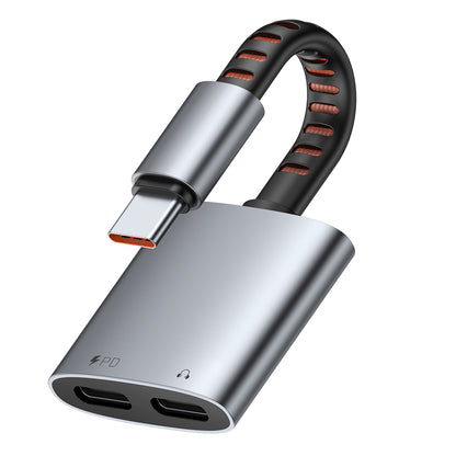 Adaptor Audio USB-C - USB-C / USB-C McDodo CA-3370, Gri