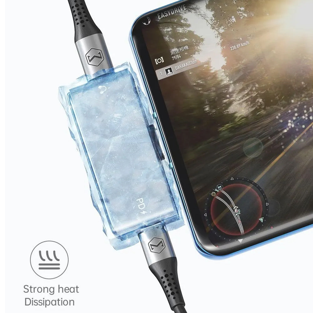 Adaptor Audio USB-C - USB-C / USB-C McDodo CA-7670, Negru