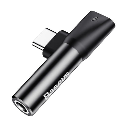 Adaptor Audio USB-C - USB-C / 3.5mm Baseus L41, Negru CATL41-01
