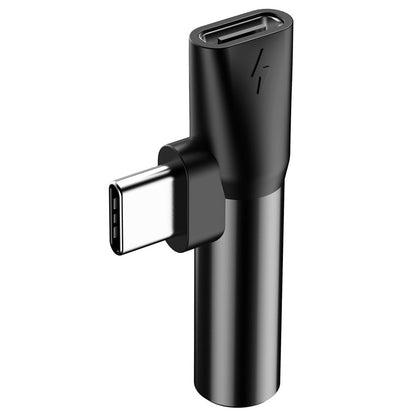 Adaptor Audio USB-C - USB-C / 3.5mm Baseus L41, Negru CATL41-01