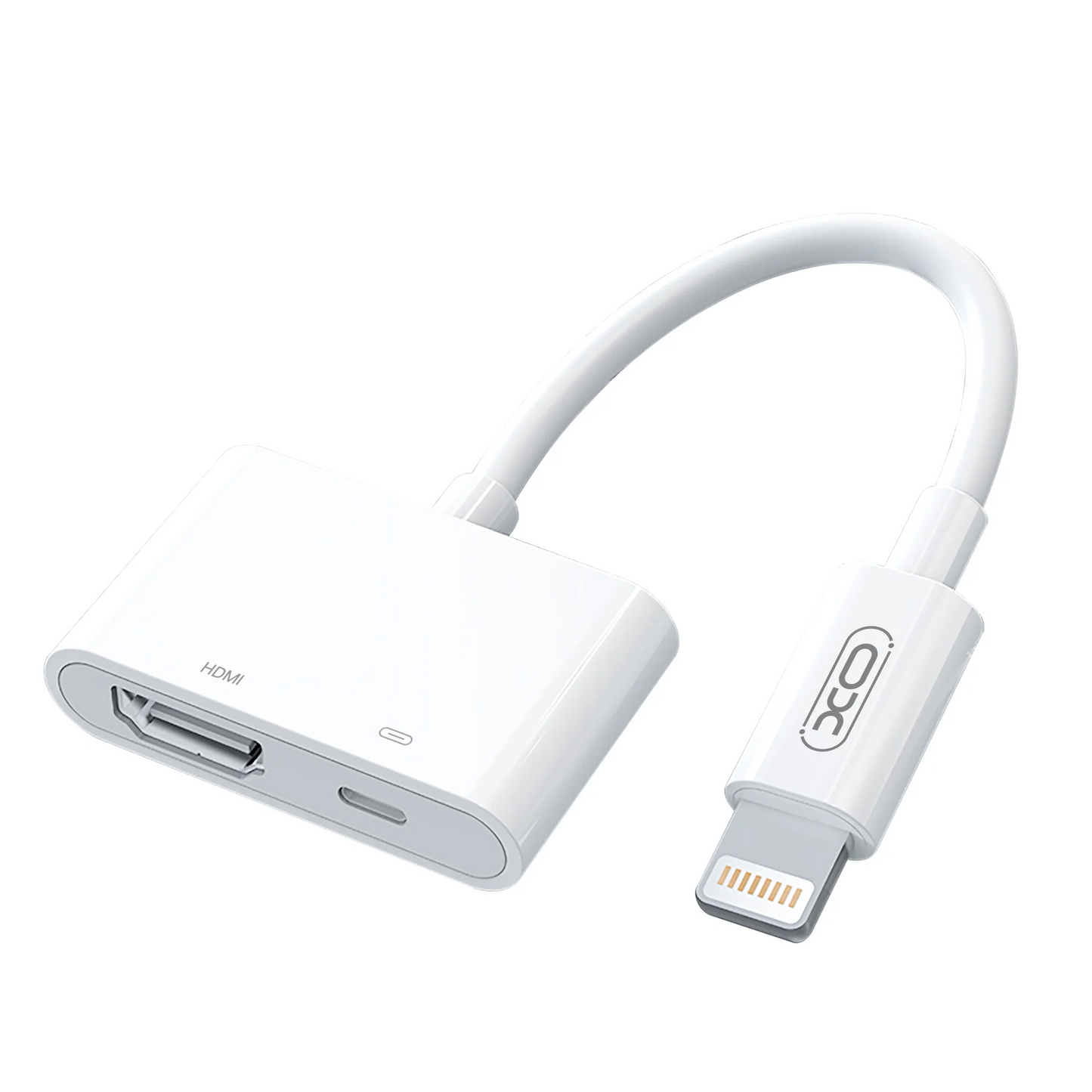 Adaptor Audio si Video Lightning - HDMI / Lightning XO Design HUB005, Alb