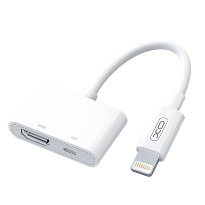 Adaptor Audio si Video Lightning - HDMI / Lightning XO Design HUB005, Alb