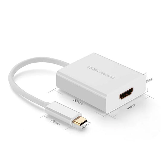 Adaptor Audio si Video USB-C - HDMI UGREEN, Alb