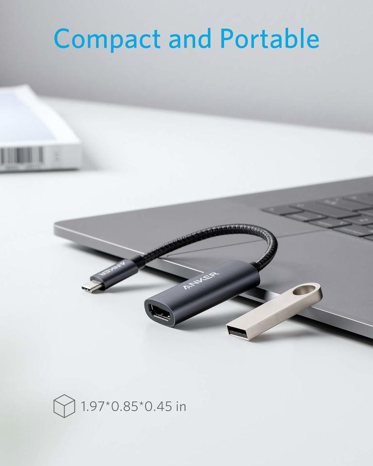 Adaptor Audio si Video USB-C - HDMI Anker 310, Gri A83120A2