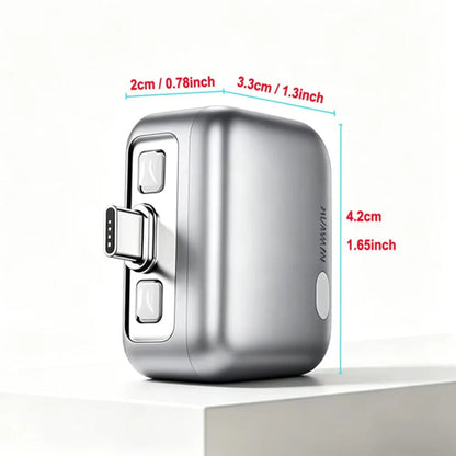 Adaptor Auto Disconnect USB-C KUWAJIA KH-51 pentru Alimentare cu Deconectare Automata si Protectie Baterie, Argintiu