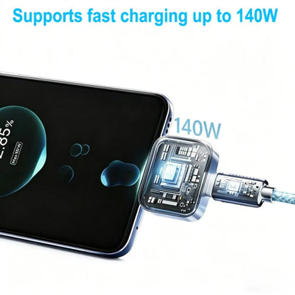 Adaptor Auto Disconnect USB-C KUWAJIA KH-51 pentru Alimentare cu Deconectare Automata si Protectie Baterie, Argintiu