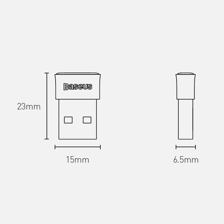 Adaptor Bluetooth USB Baseus BA04, Negru ZJBA000001