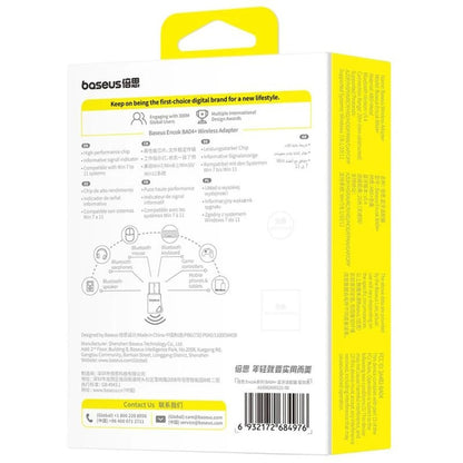 Adaptor Bluetooth USB Baseus Encok BA04+, Negru A10082600121-00