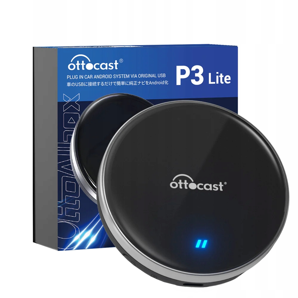 Adaptor Carplay / Android Auto Wireless Ottocast OttoAibox P3 Lite pentru Apple iPhone / Android Series