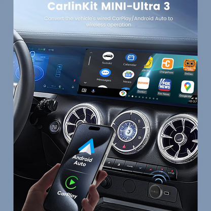 Adaptor Carplay / Android Auto Wireless Carlinkit Mini Ultra3 pentru Apple iPhone / Android Series