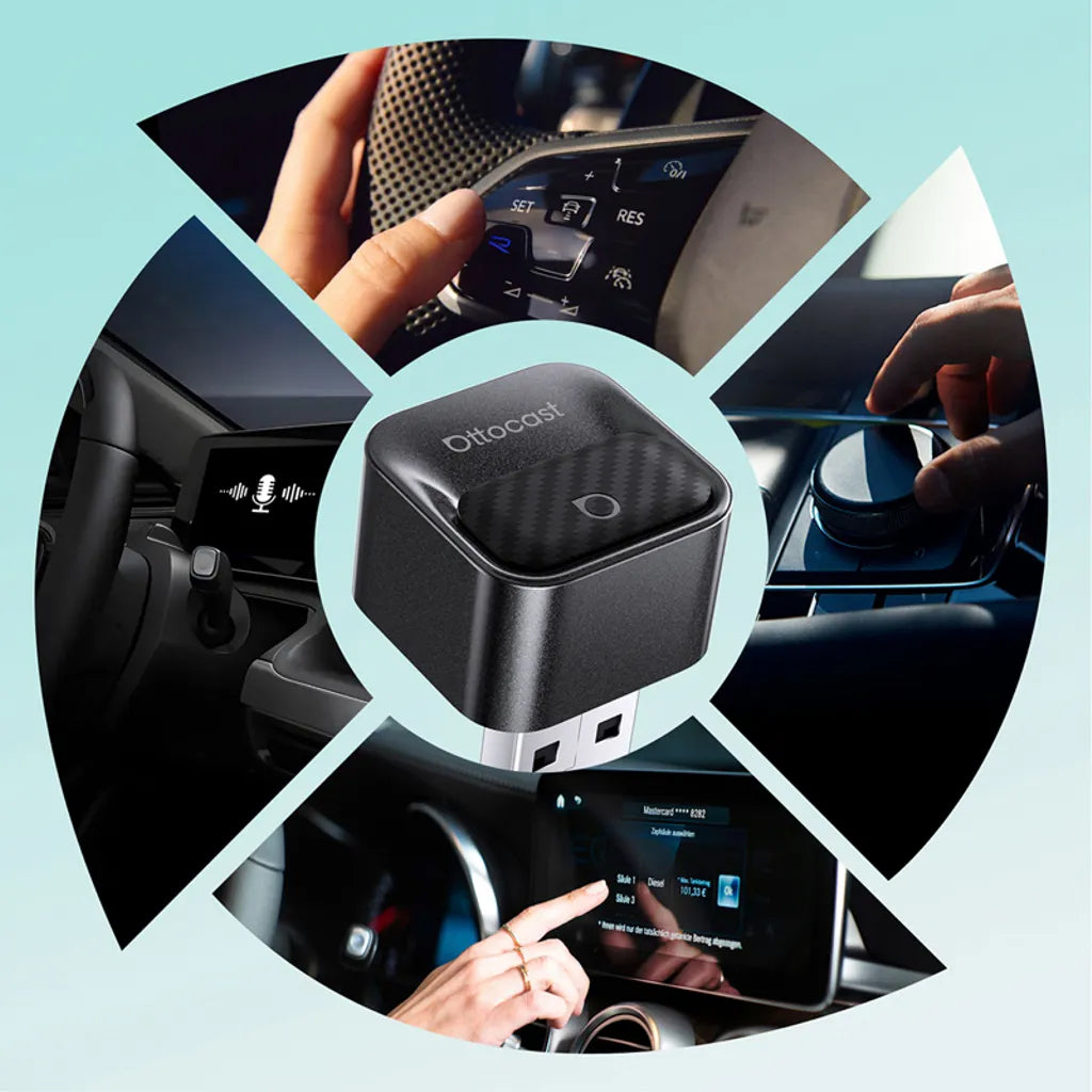 Adaptor Carplay / Android Auto Wireless Ottocast Mini Pico Style B pentru Apple iPhone / Android Series CA525-T3