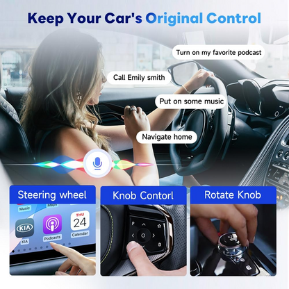 Adaptor Carplay / Android Auto Wireless Carlinkit HD2CP Pro pentru Apple iPhone / Android Series