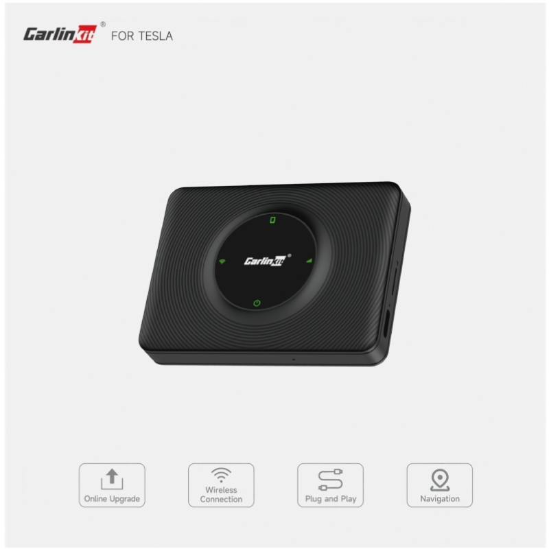 Adaptor Carplay / Android Auto Wireless Carlinkit compatibil cu Tesla Model 3 / X / Y / S pentru Apple iPhone / Android Series CPC200-T2C