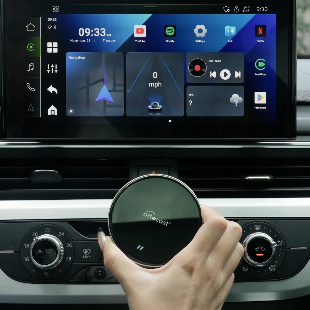 Adaptor Carplay / Android Auto Wireless Ottocast OttoAibox P3 Lite pentru Apple iPhone / Android Series