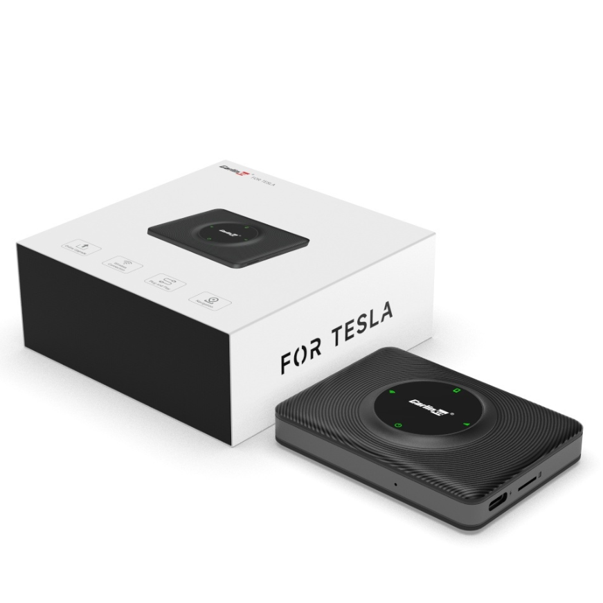Adaptor Carplay / Android Auto Wireless Carlinkit compatibil cu Tesla Model 3 / X / Y / S pentru Apple iPhone / Android Series CPC200-T2C
