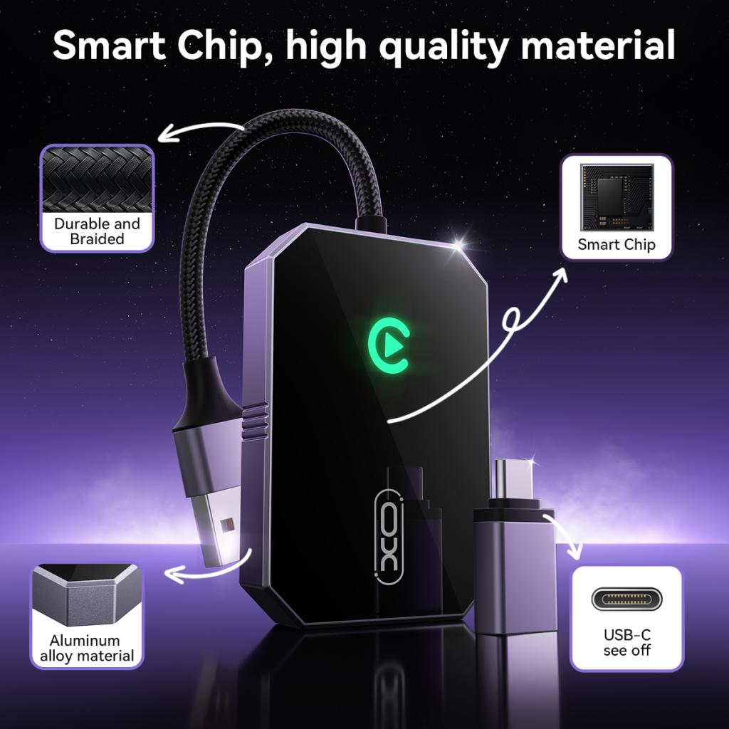 Adaptor Carplay Wireless XO Design CZ016 pentru Apple iPhone Series