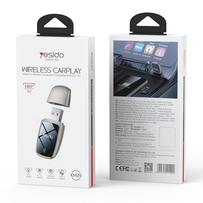 Adaptor Carplay Wireless Yesido KM29 pentru Apple iPhone Series