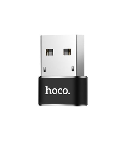 Adaptor Date si Incarcare USB-C - USB-A HOCO UA6, Negru