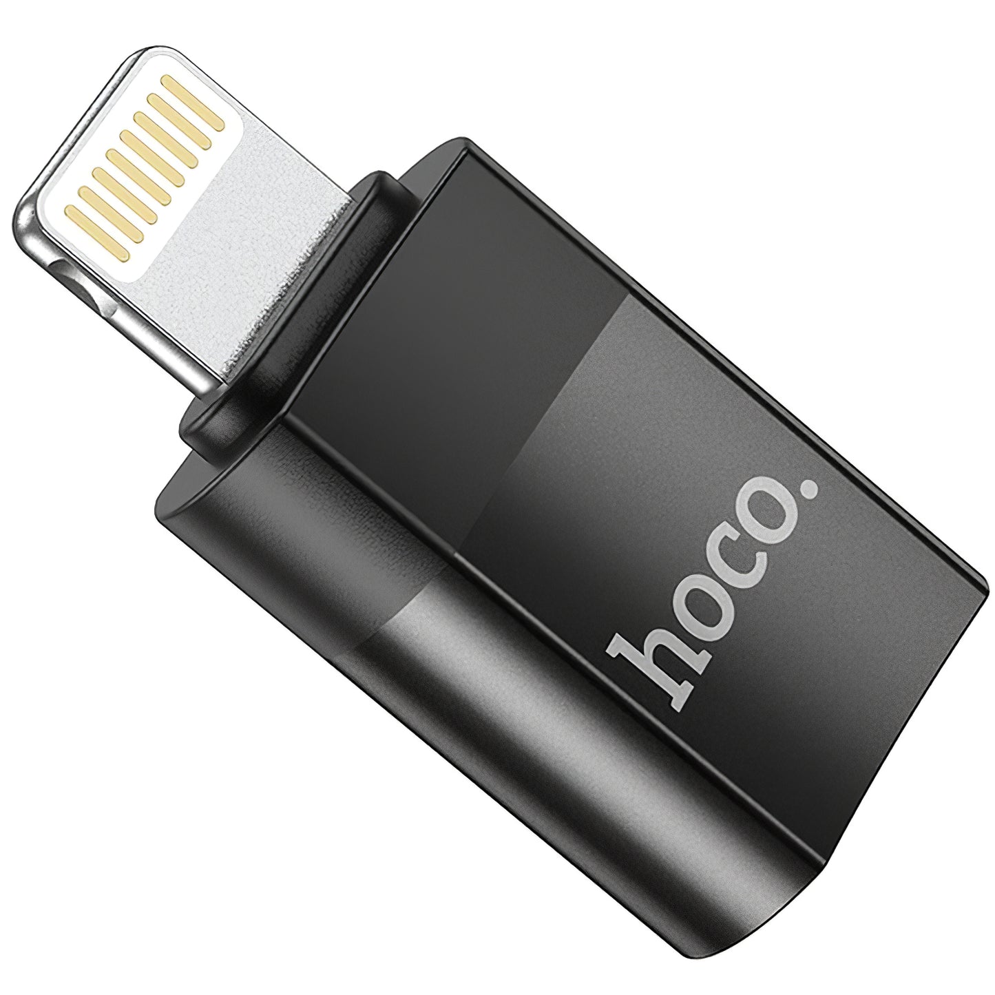 Adapter do ładowania i transmisji danych USB-C - Lightning HOCO UA17, czarny 