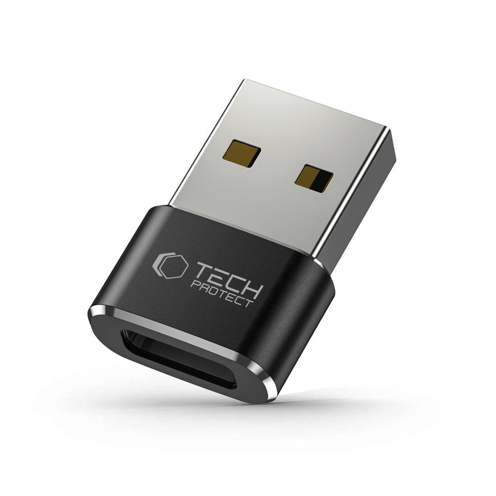 Adaptor Date si Incarcare USB-C - USB-A Tech-Protect Ultraboost, Negru