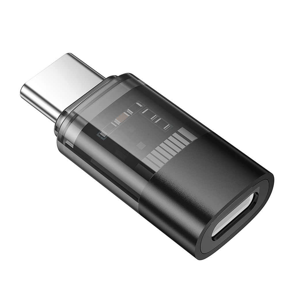 Adaptor Date si Incarcare Lightning - USB-C HOCO UA36D, Negru