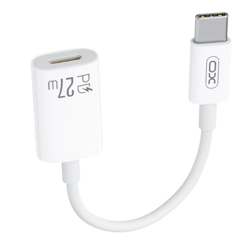 Adaptor Date si Incarcare USB-C - Lightning XO Design NB-R268A, Alb