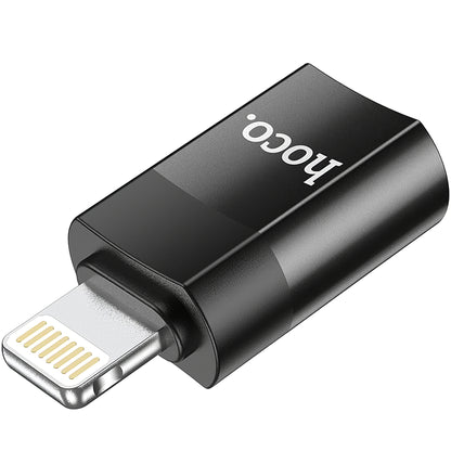 Adapter do ładowania i transmisji danych USB-C - Lightning HOCO UA17, czarny 