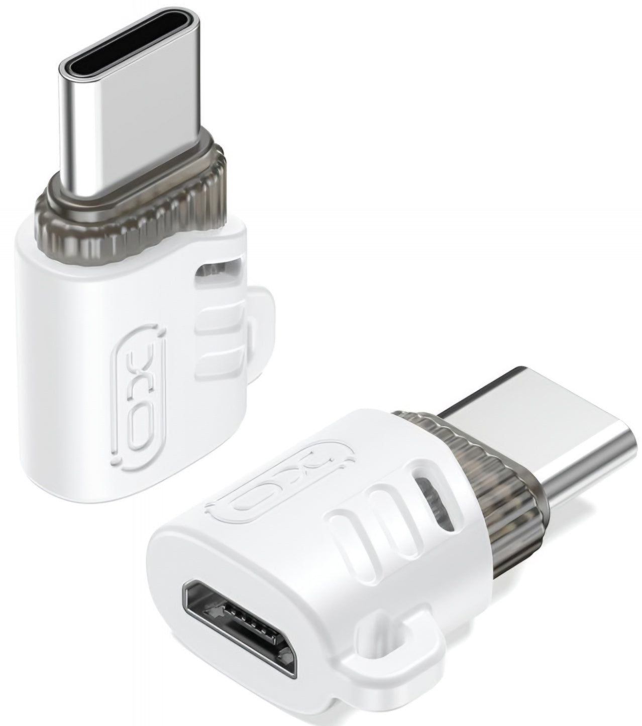 Adaptor Date si Incarcare microUSB - USB-C XO Design NB256G, Alb