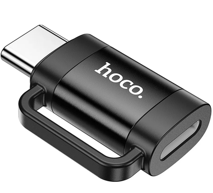 Adaptor Date si Incarcare Lightning - USB-C HOCO UA31E, Negru
