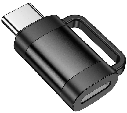 Adaptor Date si Incarcare Lightning - USB-C HOCO UA31E, Negru