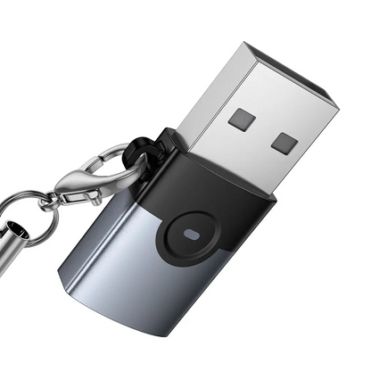 Adaptor Date si Incarcare USB-C - USB-A HOCO UA46B, Gri