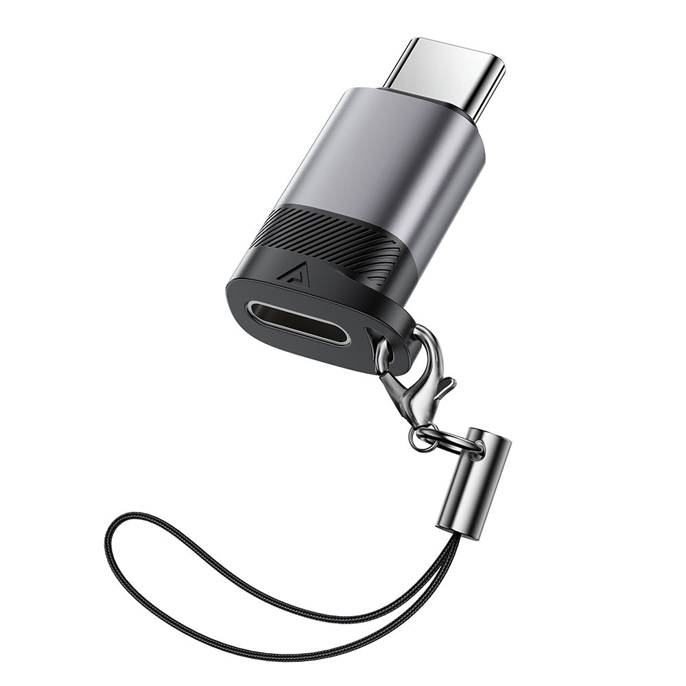 Adaptor Date si Incarcare Lightning - USB-C Acefast J19, Gri