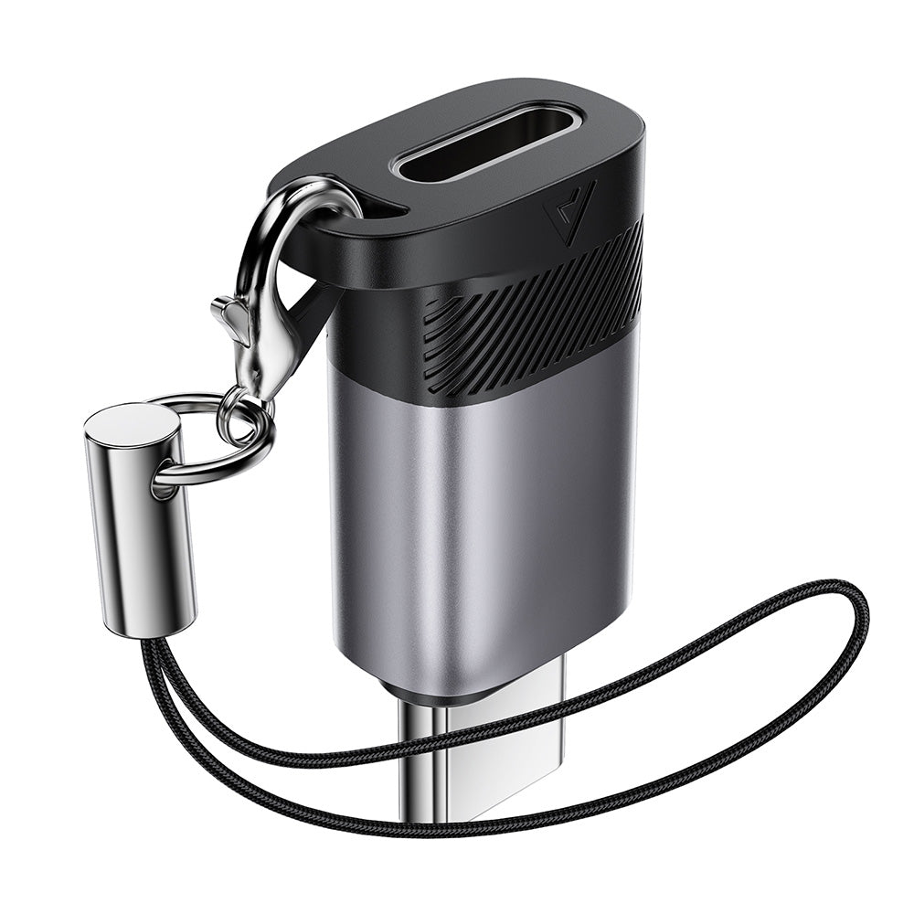 Adaptor Date si Incarcare Lightning - USB-C Acefast J19, Gri