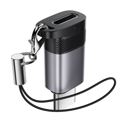 Adaptor Date si Incarcare Lightning - USB-C Acefast J19, Gri