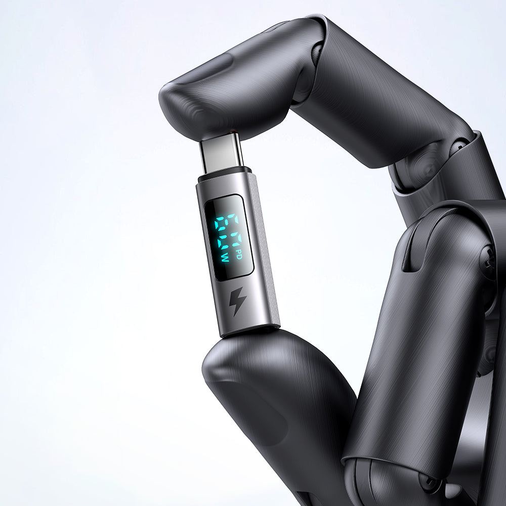 Adaptor Date si Incarcare Lightning - USB-C McDodo OT-5990 Wales Display, Negru