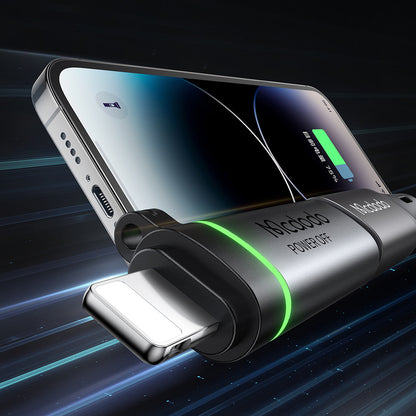 Adaptor Date si Incarcare USB-C - Lightning McDodo OT-2590 Power Off, Negru