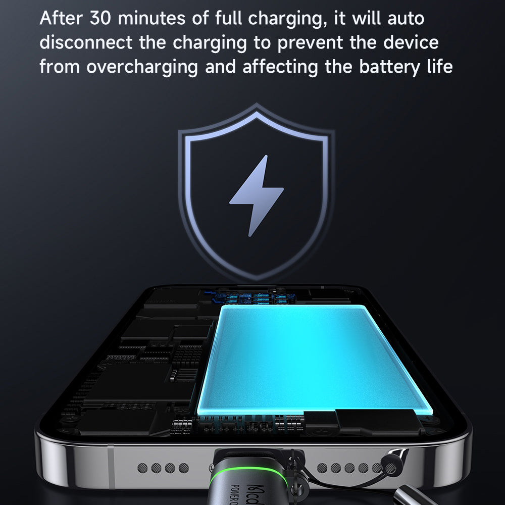 Adaptor Date si Incarcare USB-C - Lightning McDodo OT-2590 Power Off, Negru