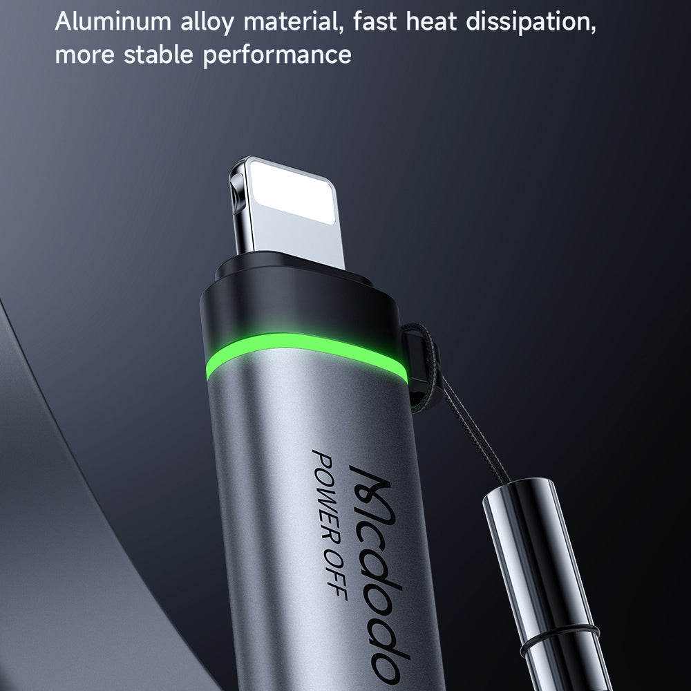 Adaptor Date si Incarcare USB-C - Lightning McDodo OT-2590 Power Off, Negru