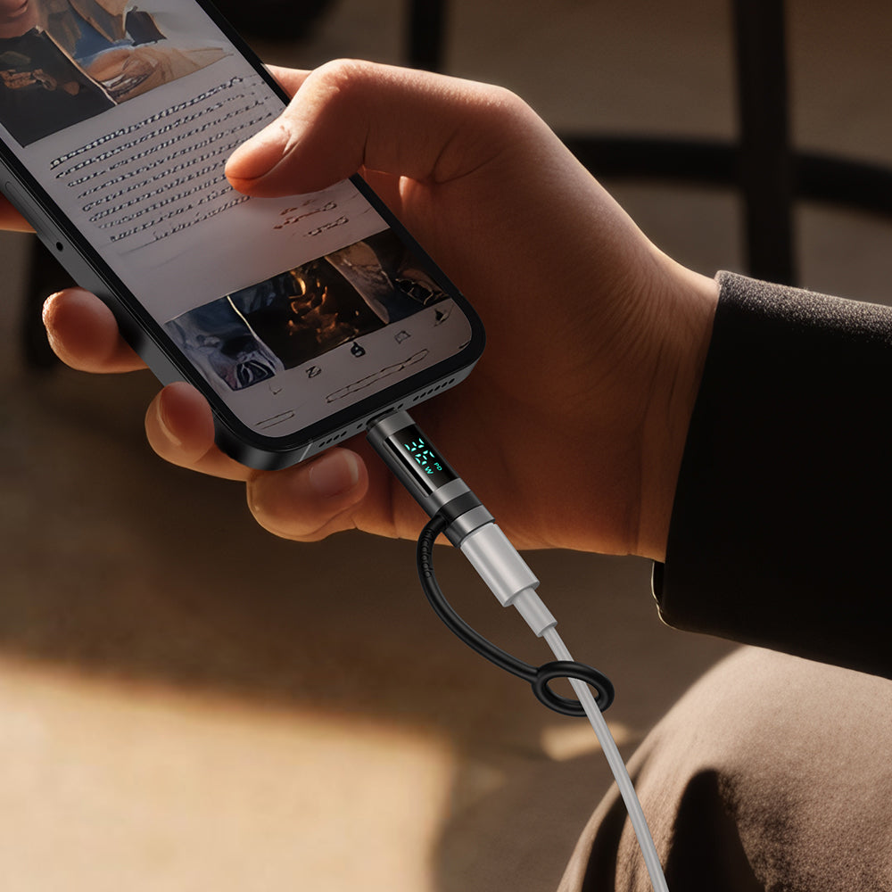 Adaptor Date si Incarcare USB-C - Lightning McDodo OT-2610 Pigeon Display, Negru