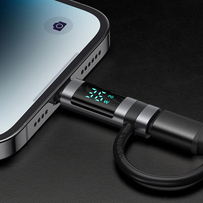 Adaptor Date si Incarcare USB-C - Lightning McDodo OT-2610 Pigeon Display, Negru