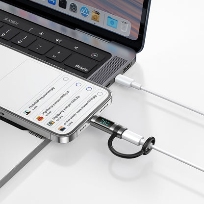 Adaptor Date si Incarcare USB-C - Lightning McDodo OT-2610 Pigeon Display, Negru