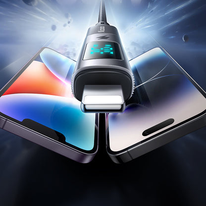 Adaptor Date si Incarcare USB-C - Lightning McDodo OT-6100 Wales Display, Negru