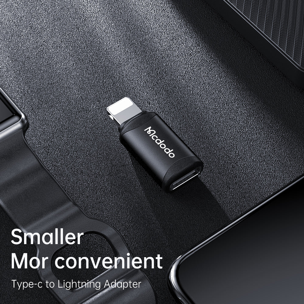 Adaptor Date si Incarcare USB-C - Lightning McDodo OT-7680, Negru