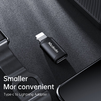Adaptor Date si Incarcare USB-C - Lightning McDodo OT-7680, Negru