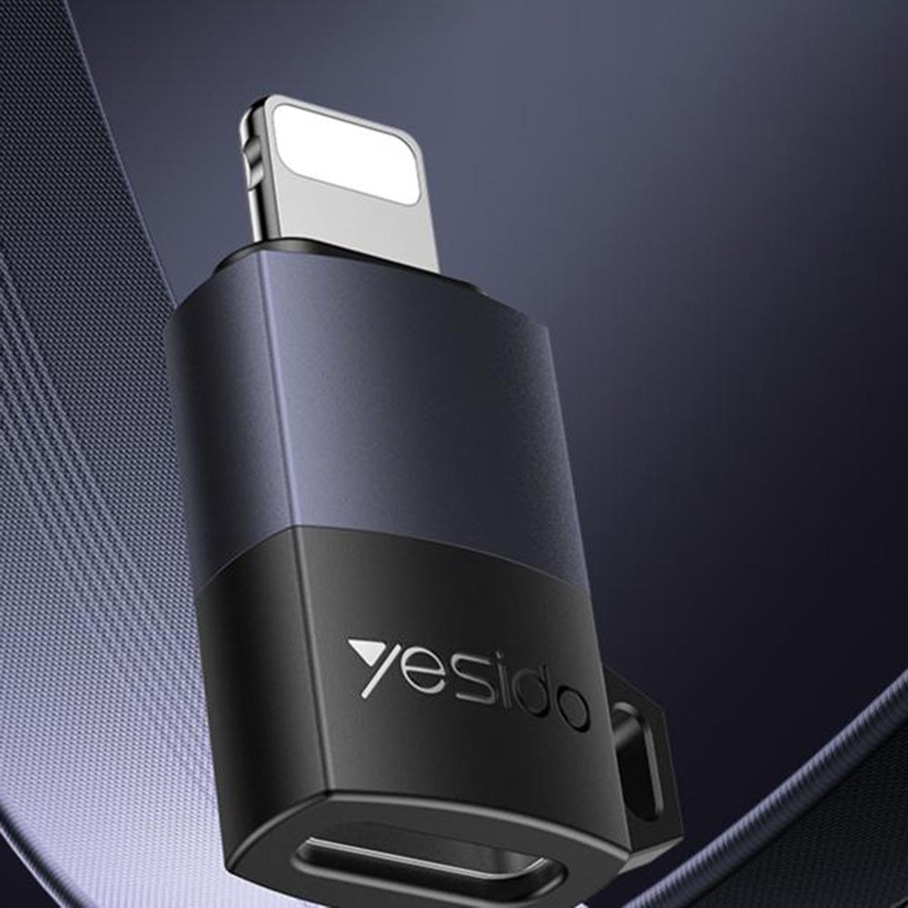 Adaptor Date si Incarcare USB-C - Lightning Yesido GS27, Gri