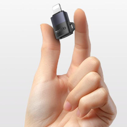 Adaptor Date si Incarcare USB-C - Lightning Yesido GS27, Gri