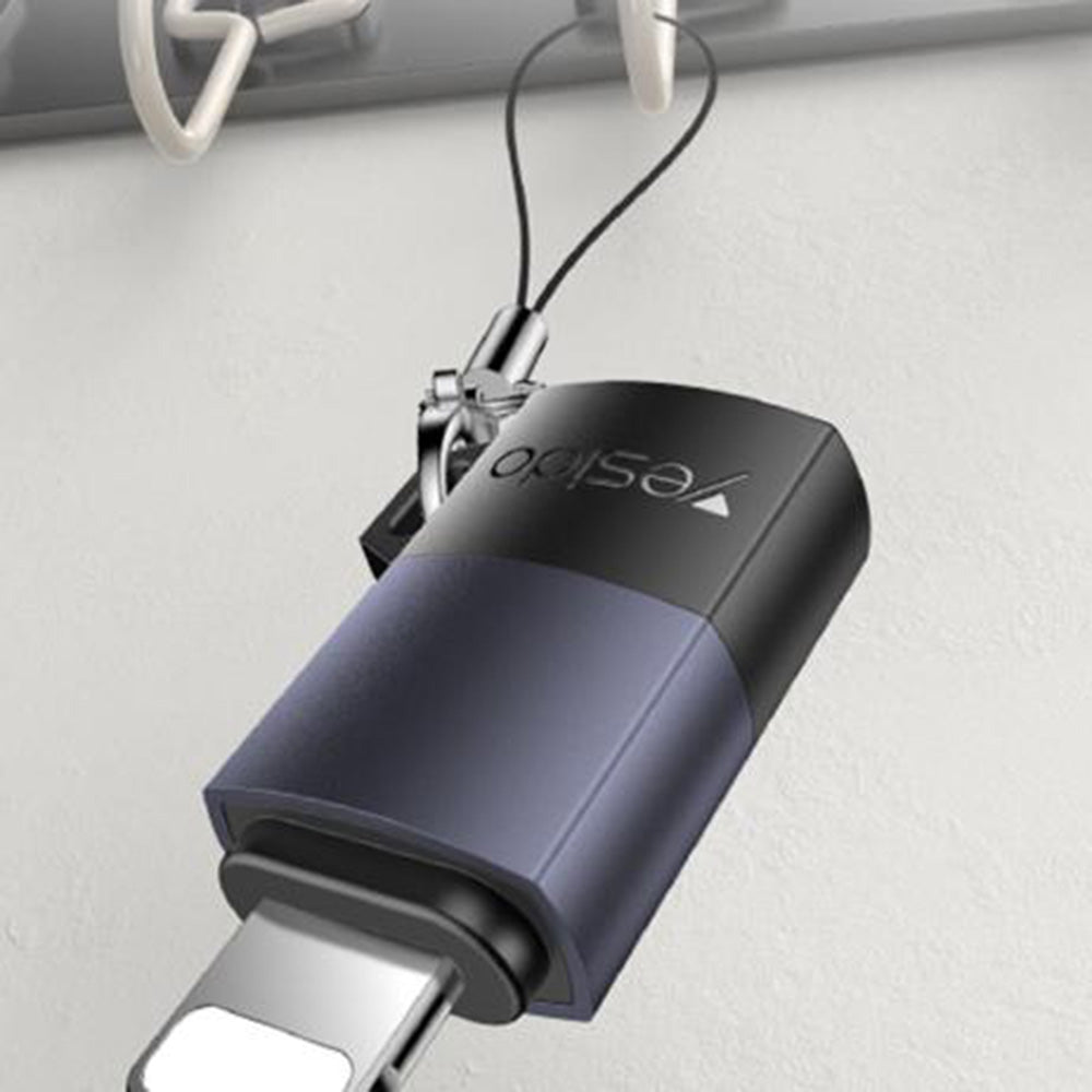 Adaptor Date si Incarcare USB-C - Lightning Yesido GS27, Gri