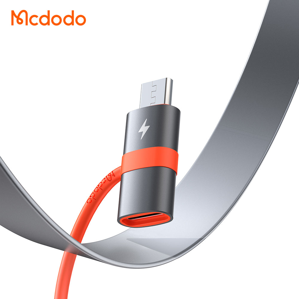 Adaptor Date si Incarcare USB-C - microUSB McDodo OT-3820, Gri
